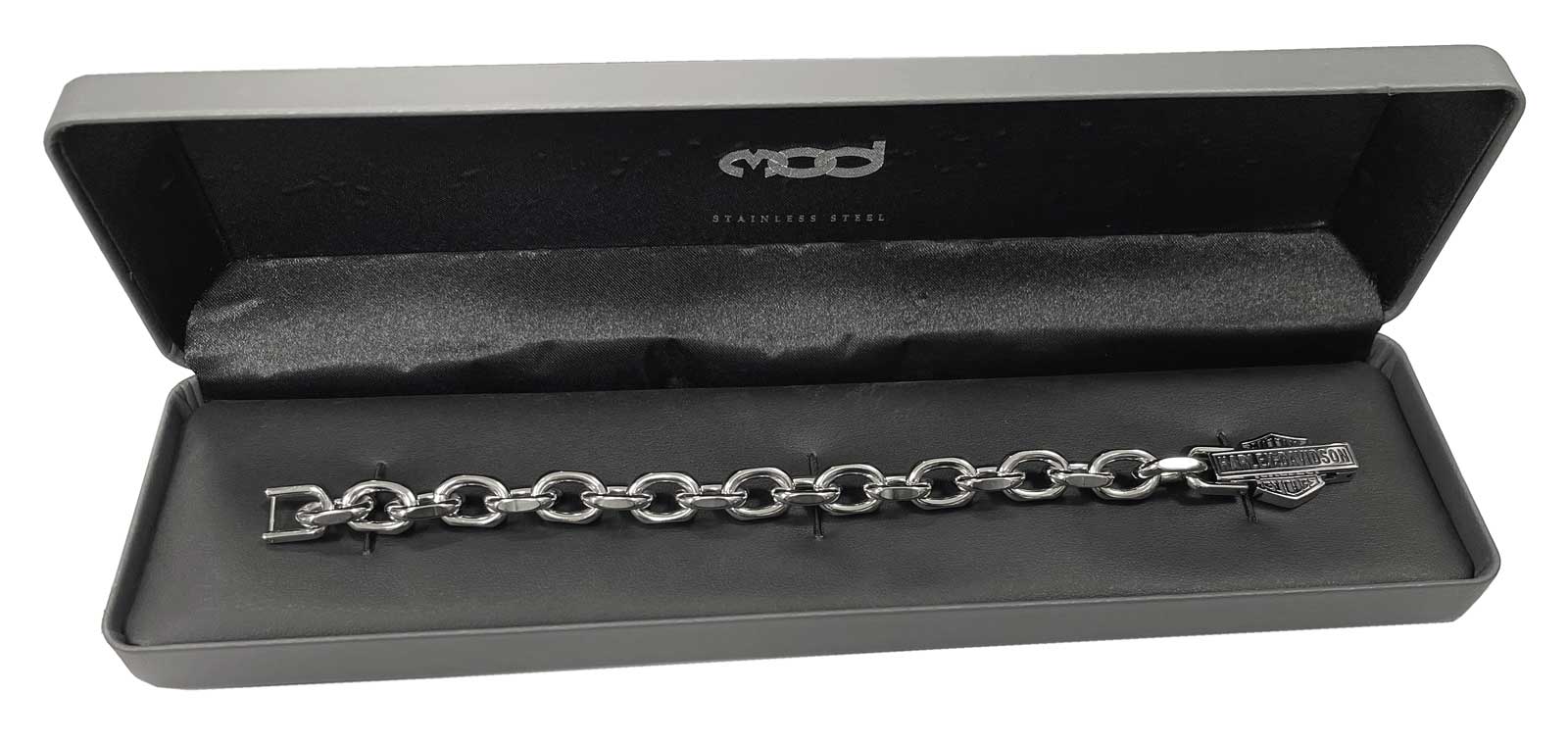 Harley-Davidson Free Shipping - Harley-Davidson Men's Vintage Bar & Shield Link Bracelet- Silver Stainless Steel - Free Shipping on many products plus Orders Over $99