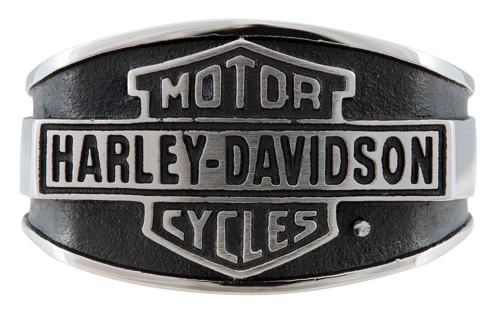 Harley-Davidson Free Shipping - Harley-Davidson Men's Vintage Bar & Shield Signet Ring, Stainless Steel - Free Shipping on many products plus Orders Over $99