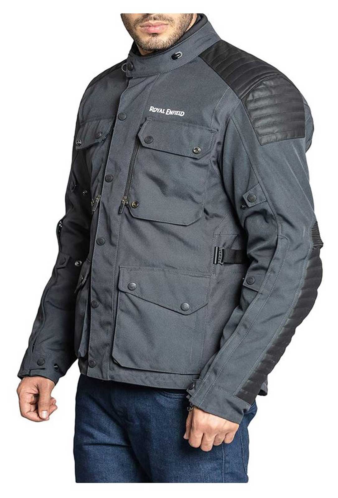 Harley-Davidson Free Shipping - Royal Enfield Khardungla All-Weather Abrasion Resistant Riding Jacket - Gray - Free Shipping on many products plus Orders Over $99