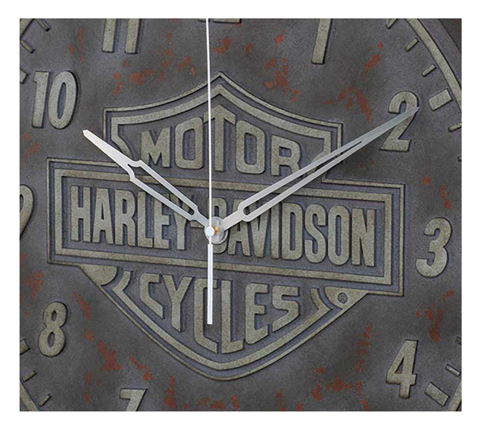 Harley-Davidson Free Shipping - Harley-Davidson Bar & Shield Logo Outdoor Clock - Resin Distressed Finish - Free Shipping on many products plus Orders Over $99