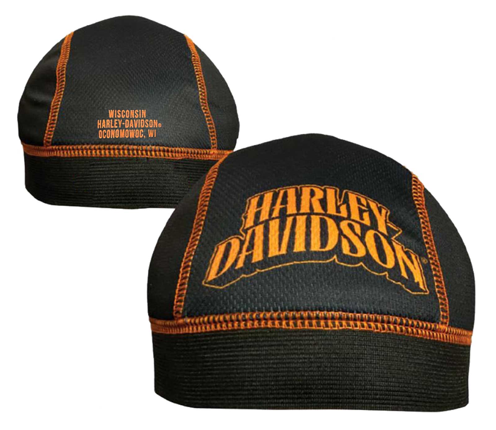 Harley-Davidson® Men's Out Riding H-D Text Polyester Skull Cap