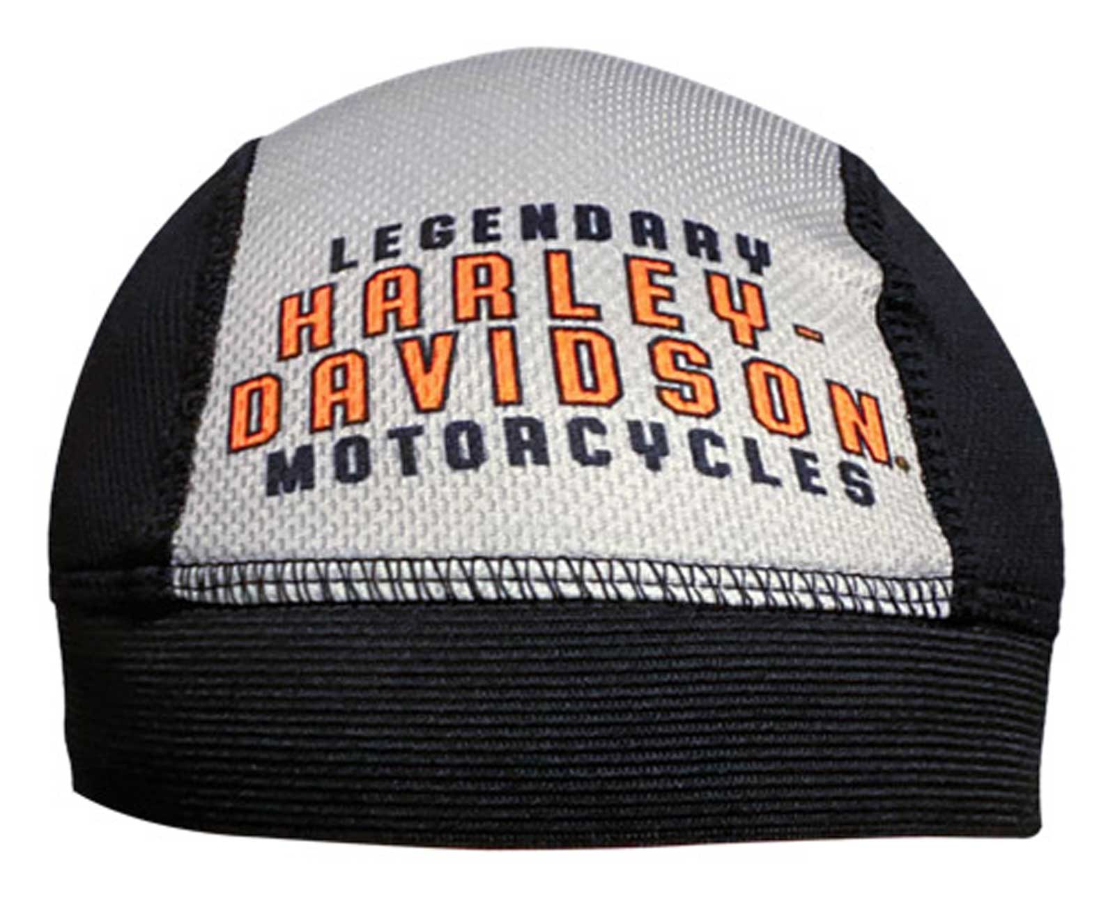 Harley-Davidson Men's Risky H-D Polyester Colorblocked Skull Cap- Gray/Black - Wisconsin Harley-Davidson