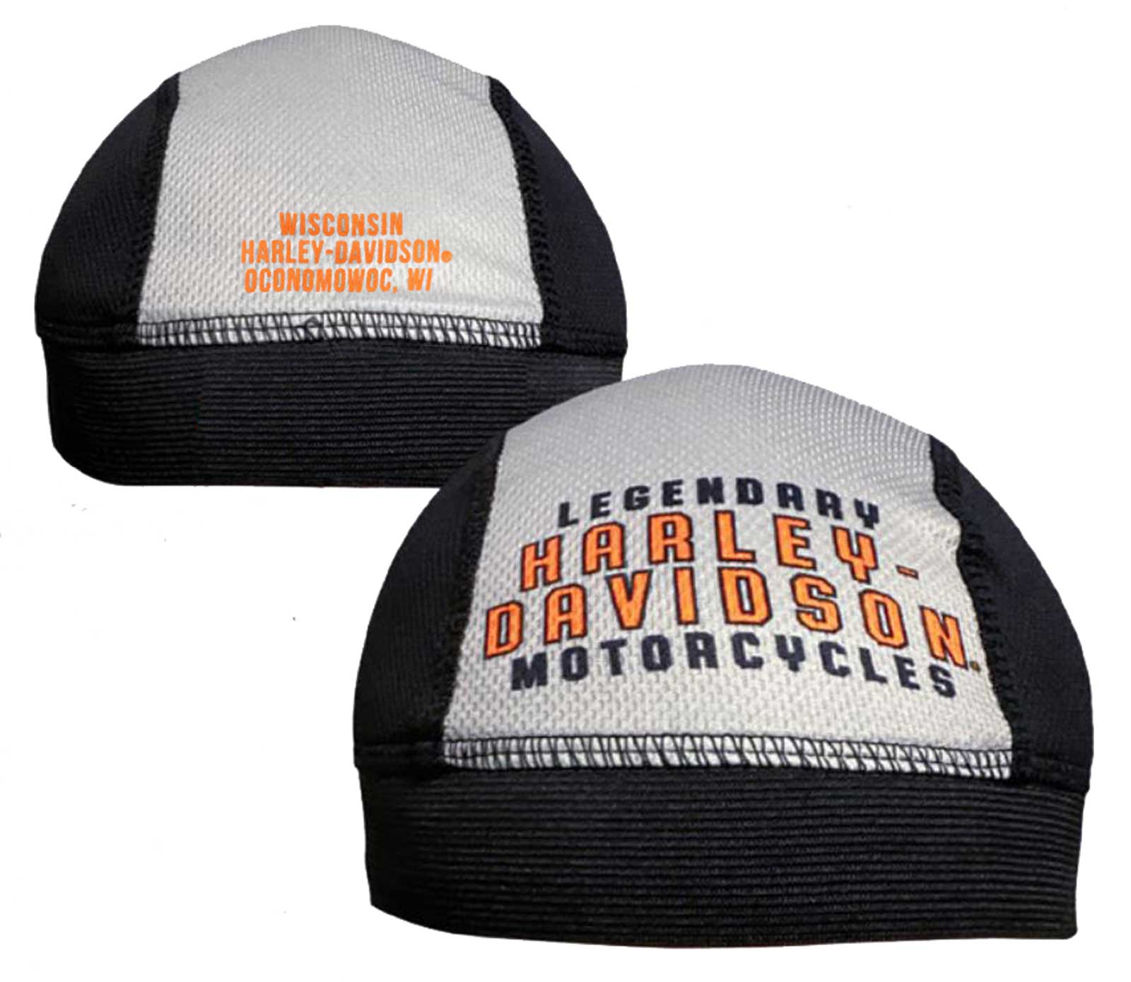 Harley-Davidson Free Shipping - Harley-Davidson Men's Risky H-D Polyester Colorblocked Skull Cap- Gray/Black - Free Shipping on many products plus Orders Over $99