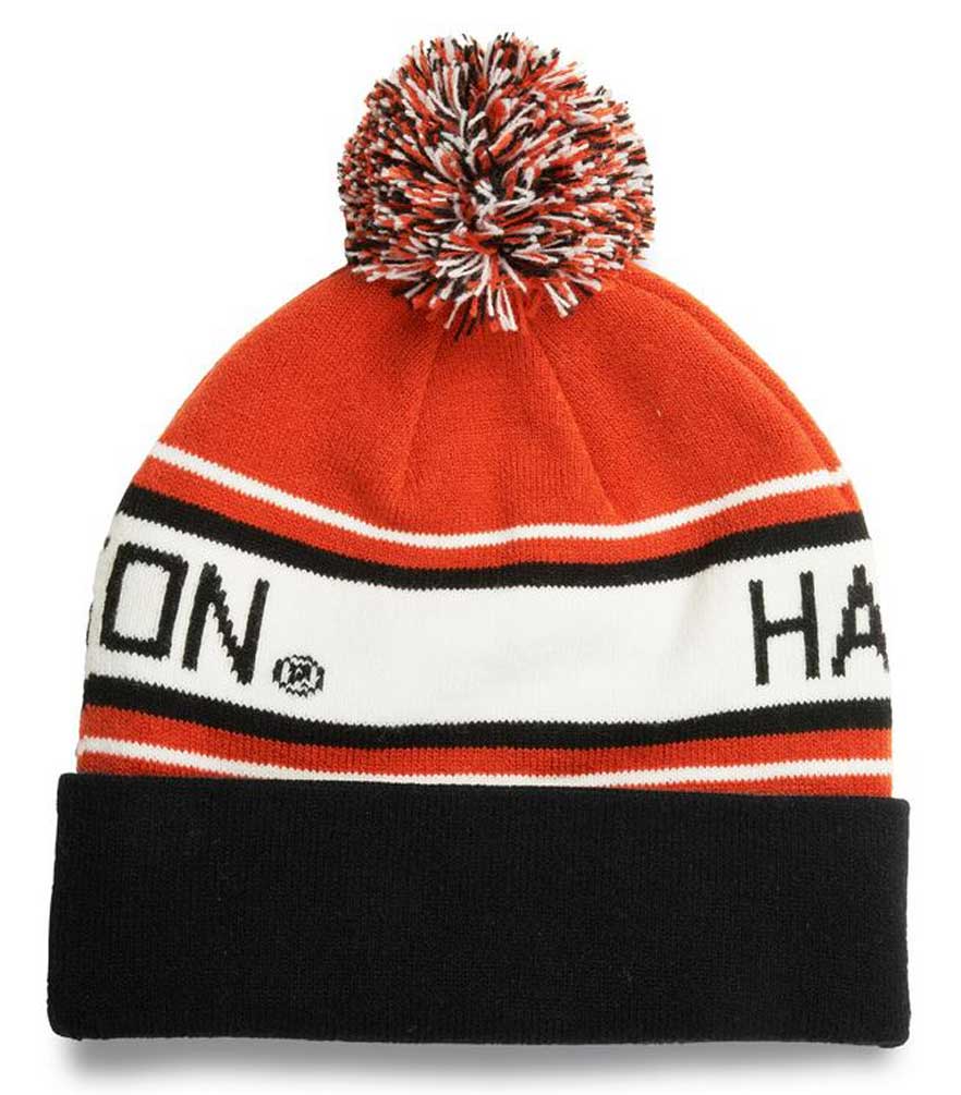 Harley-Davidson Free Shipping - Harley-Davidson Men's Block Font Turned Back Knit Beanie Pom Hat 97618-22VM - Free Shipping on many products plus Orders Over $99