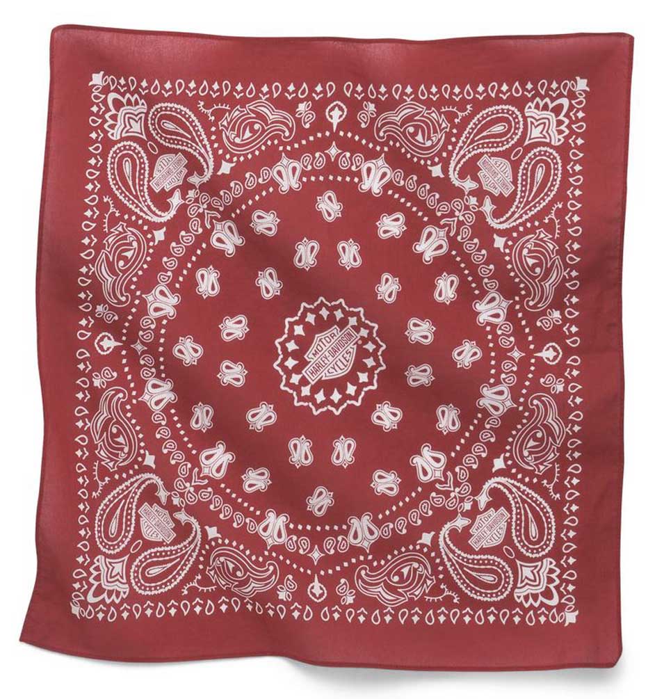 Harley-Davidson American Heritage Paisley Bandana - Chili Pepper Red 97697-22VX - Wisconsin Harley-Davidson