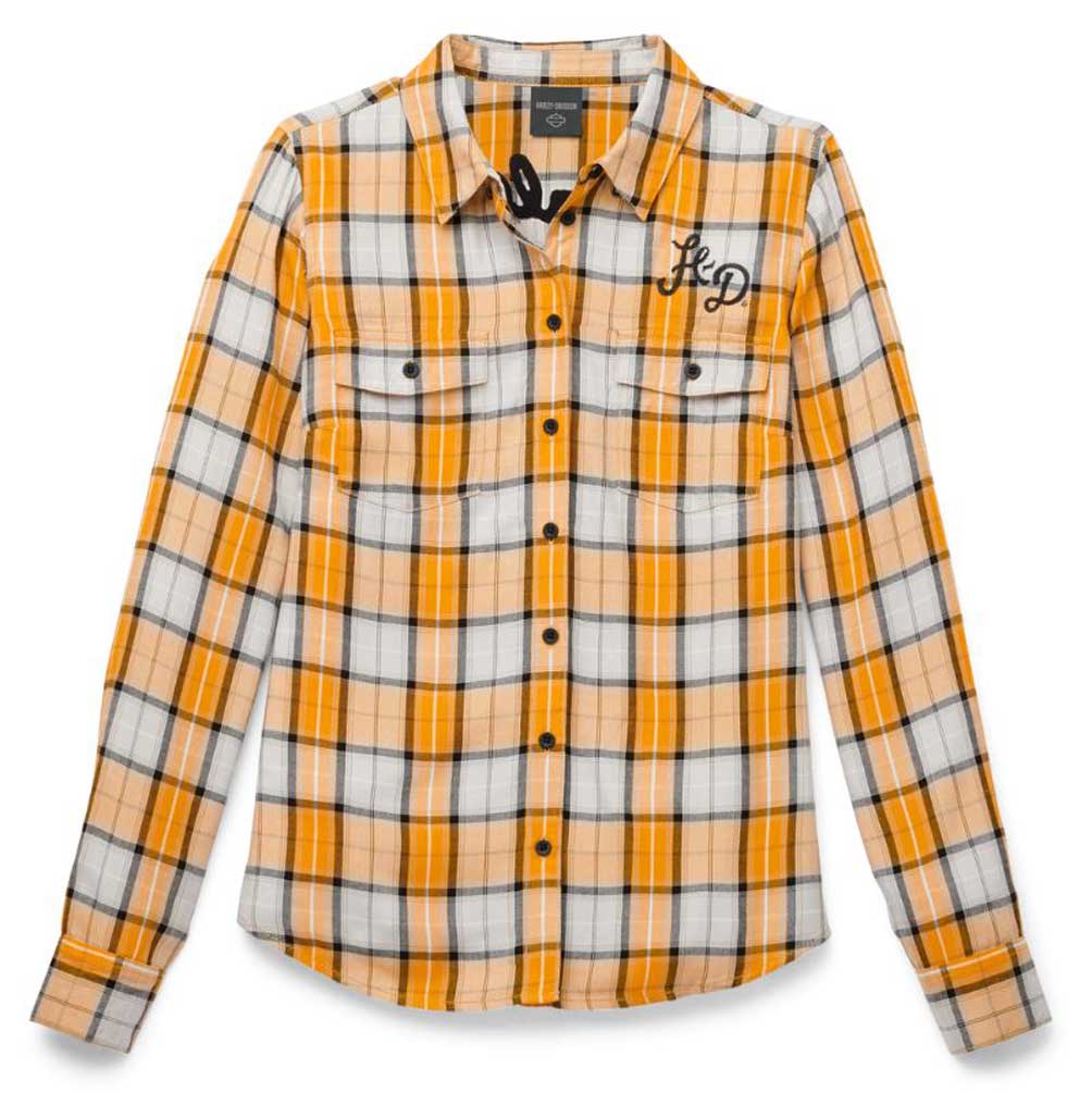 Mustard check shirt womens clearance