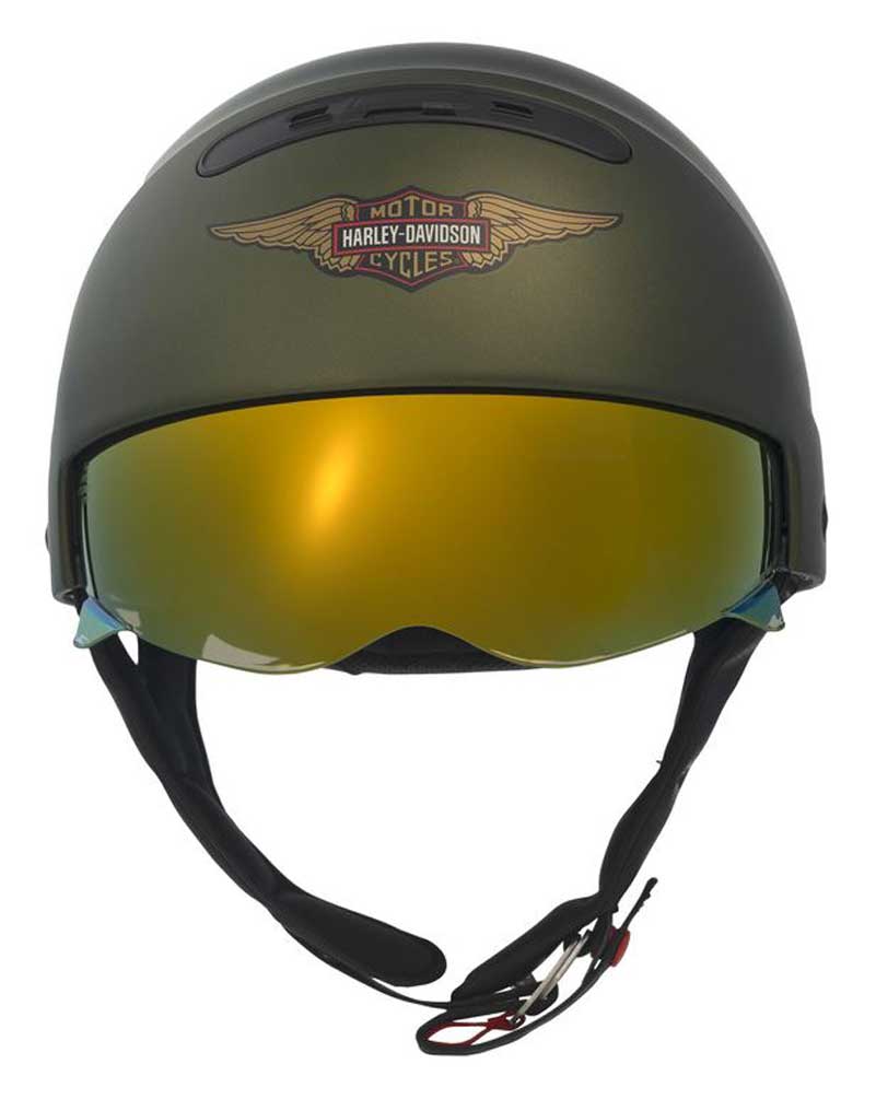 Harley-Davidson Men's Marshall 3-IN-1 X04 Helmet, Matte Green 97173-22VX - No Hassle Returns at Wisconsin Harley
