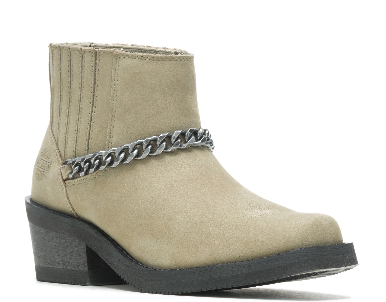 Harley-Davidson Women's Korsen Chain Leather Ankle Boots D87241 (BRN, 5) - Wisconsin Harley-Davidson