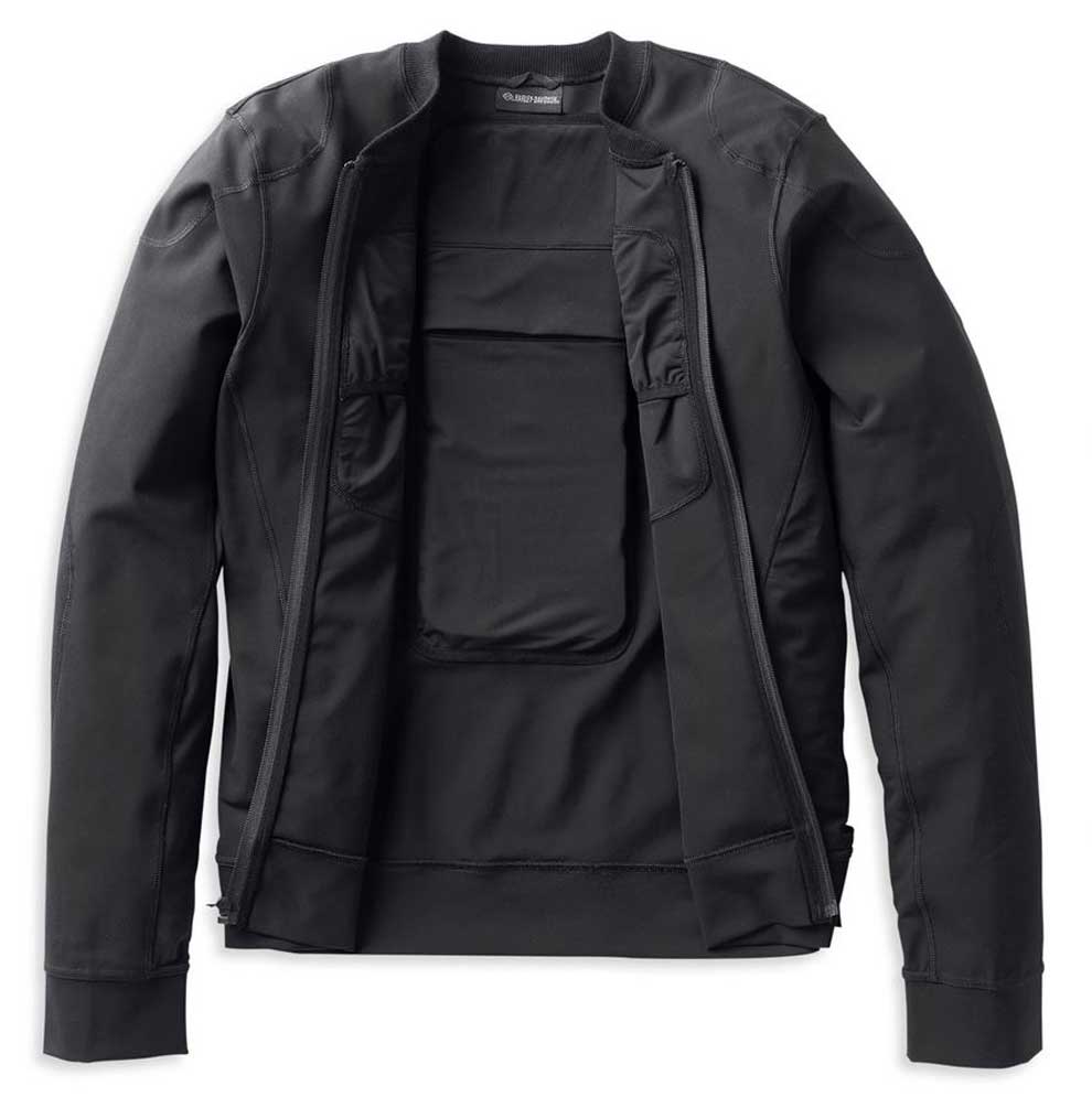 Harley-Davidson Men's HD-Tech Armored Base Layer Jacket, Black 98123-22VM - No Hassle Returns at Wisconsin Harley