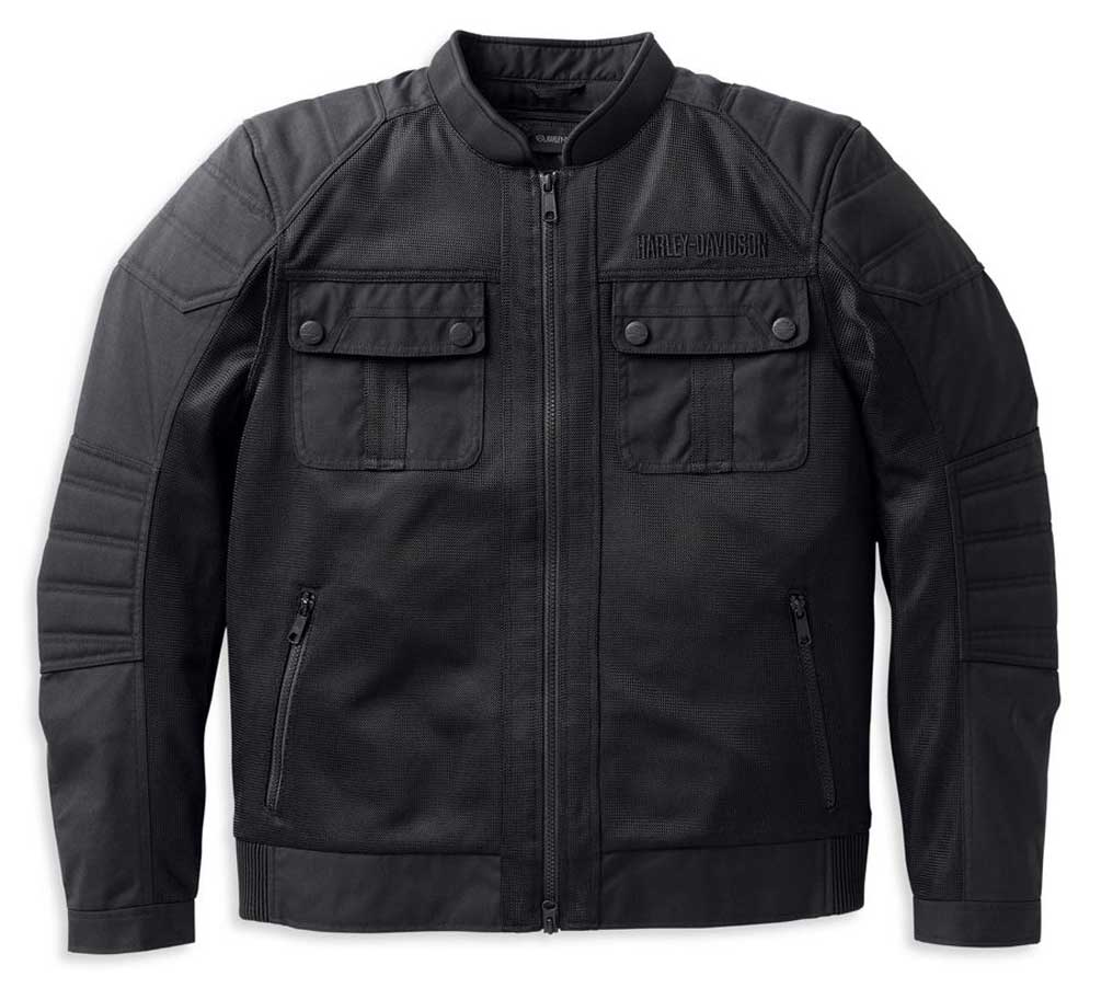 Harley-Davidson® Men's Zephyr Mesh Jacket w/ Zip-Out Liner, Black 98130-22VM