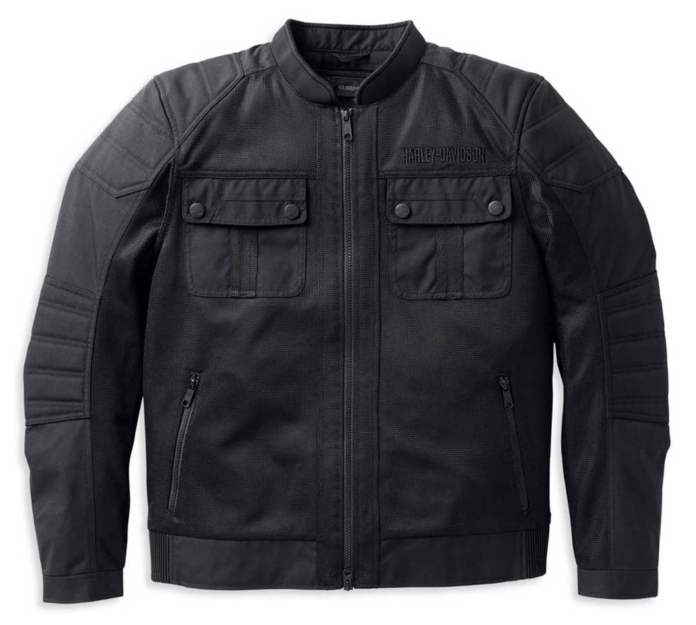 Harley-Davidson Men's Zephyr Mesh Jacket w/ Zip-Out Liner, Black 98130-22VM - Wisconsin Harley-Davidson