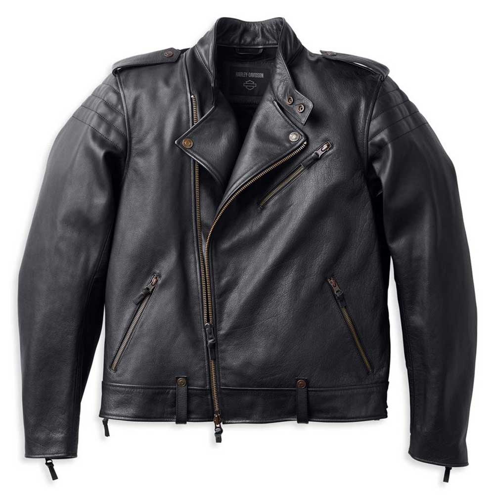 Harley-Davidson® Men's Big Sur Midweight Leather Jacket, Black