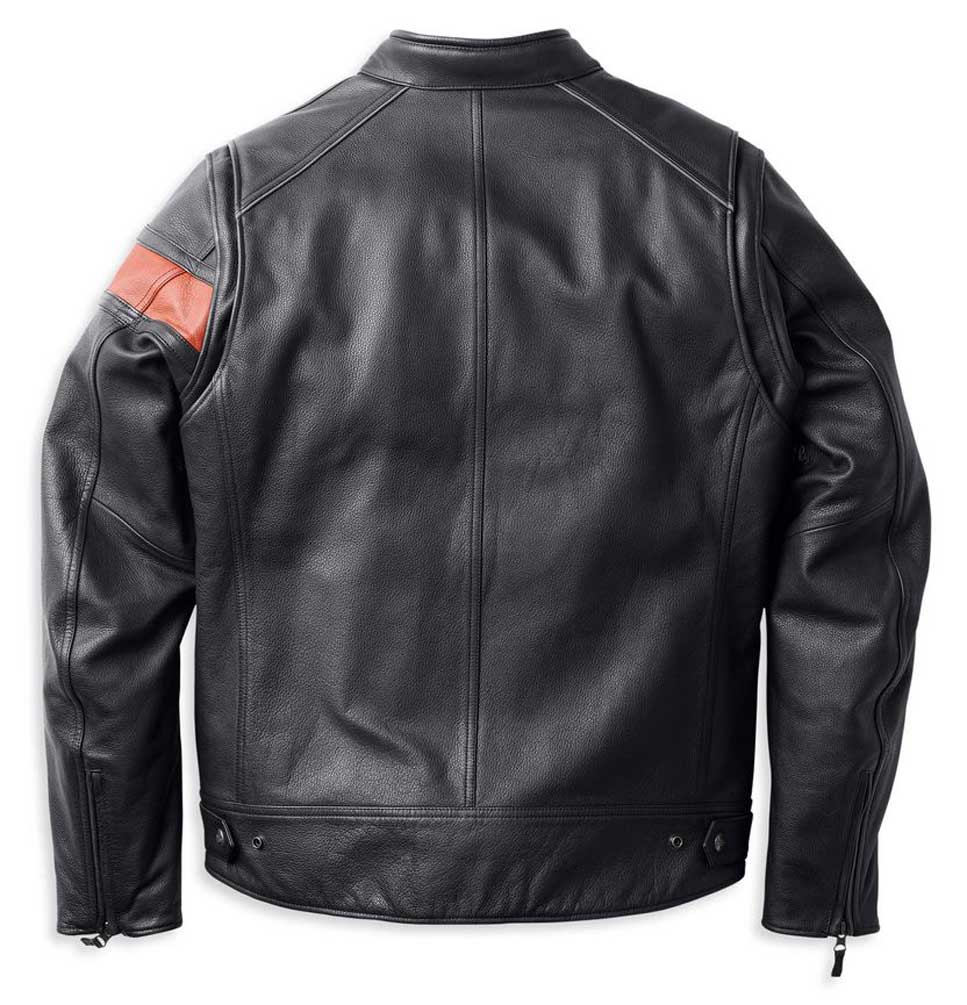 Harley-Davidson® Men's Hwy-100 Waterproof Leather Jacket, Black