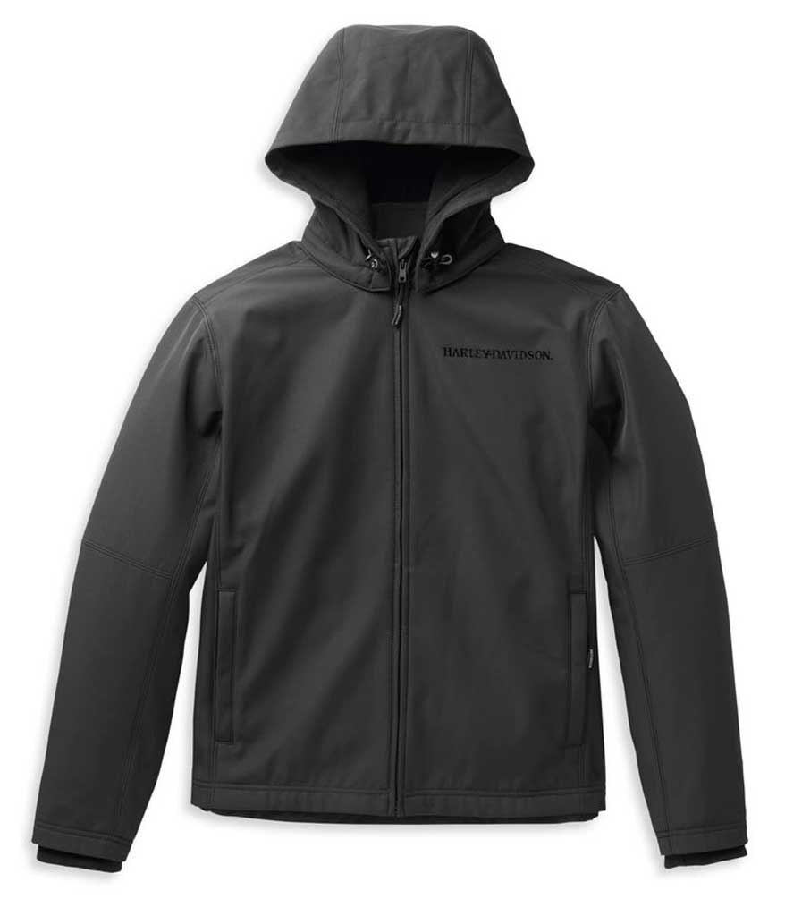 Harley-Davidson Men's Willie G Skull Hooded Softshell Jacket, Black 98404-22VM - Wisconsin Harley-Davidson