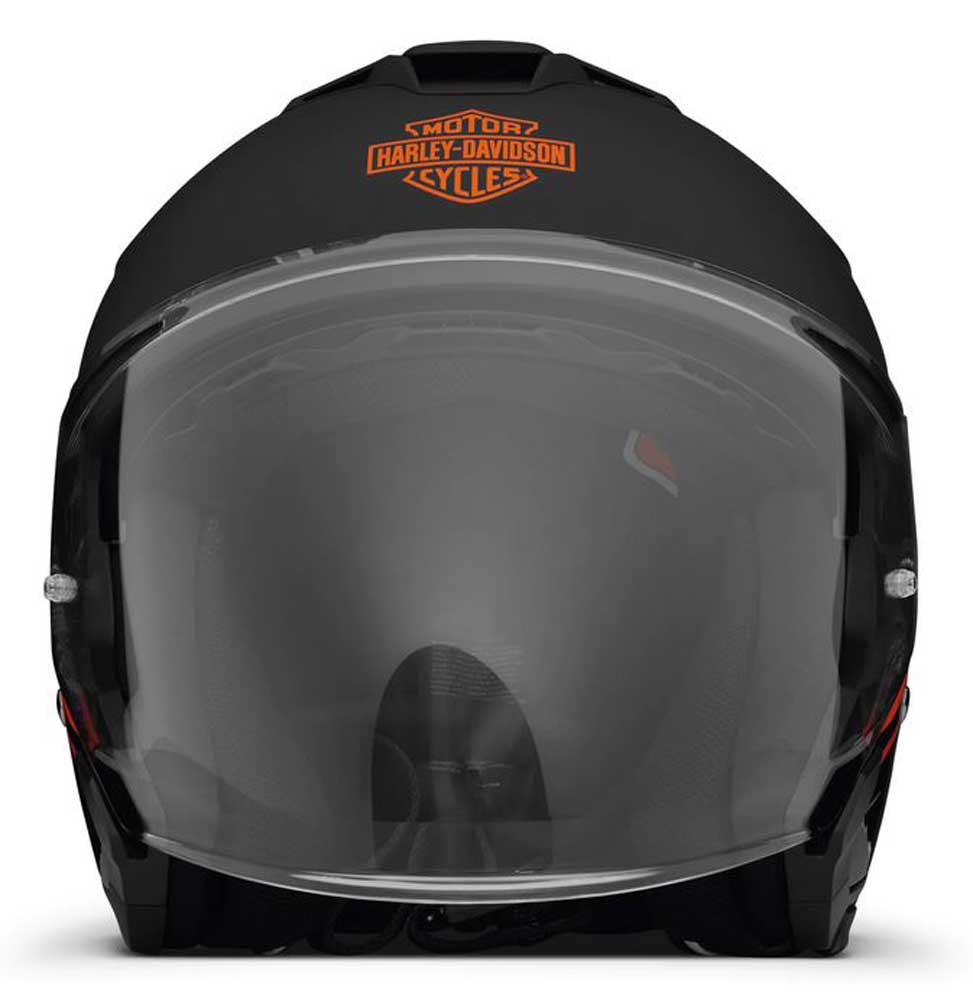 Harley-Davidson Maywood II Sun Shield H33 Stripe 3/4 Helmet - Black 98158-22VX - No Hassle Returns at Wisconsin Harley