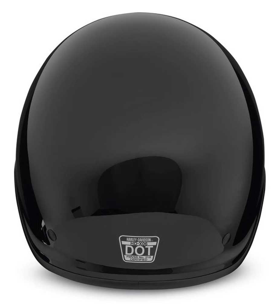 Harley-Davidson® Unisex Ventura Sun Shield X06 Half Helmet - Black 