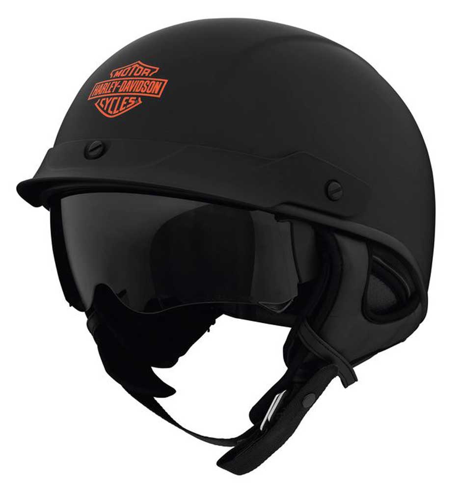 Harley-Davidson Busby Ultra-Light Sun Shield J03 Half Helmet- Black 98153-22VX - Wisconsin Harley-Davidson