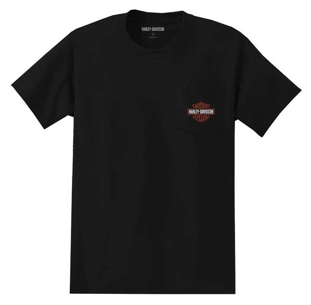 Harley-Davidson & Barnes Tシャツ　単丈 Harley-Davidson® Men's B&S Logo Short Sleeve Pocket Tee - Black
