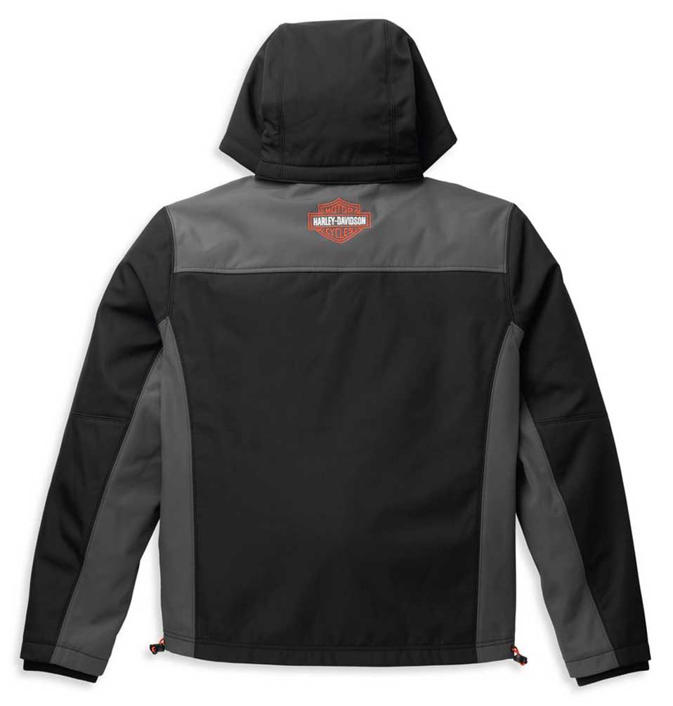 Harley-Davidson Free Shipping - Harley-Davidson Men's Bar & Shield Hooded Softshell Jacket, Black 98403-22VM - Free Shipping on many products plus Orders Over $99