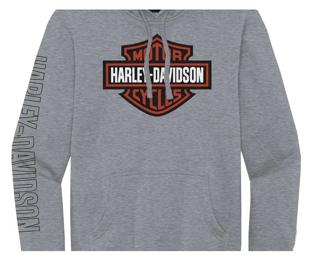 【新品・タグ付】純正ハーレー・ダビッドソン　定価92,809円 メンズM Harley-Davidson® Men's Hallmark B&S Pullover Hoodie, Heather Gray