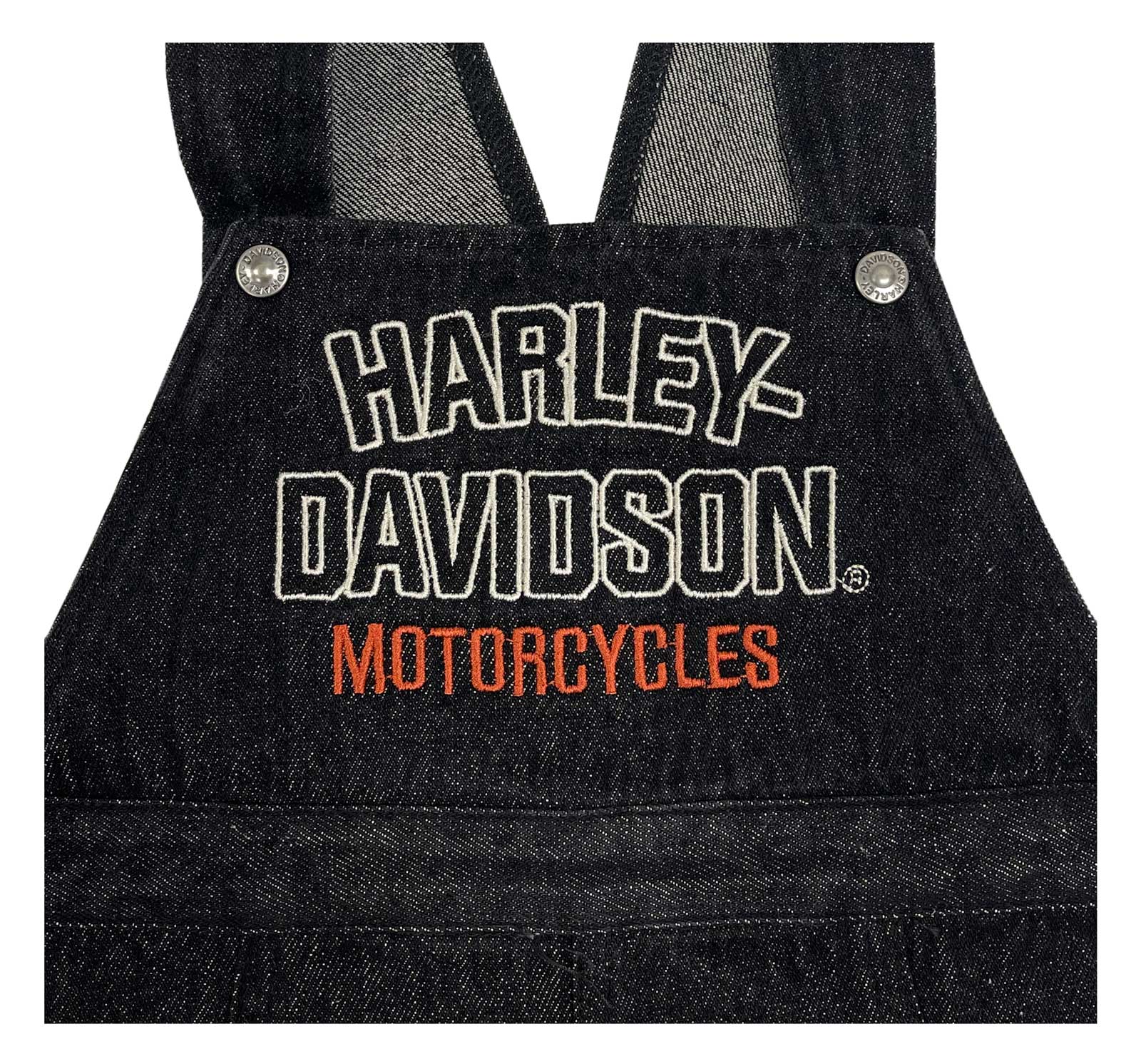 Harley-Davidson Free Shipping - Harley-Davidson Baby Unisex Embroidered H-D Denim Infant Overalls - Black - Free Shipping on many products plus Orders Over $99