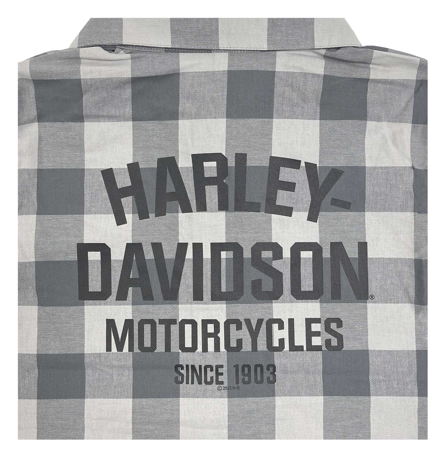 Harley-Davidson Free Shipping - Harley-Davidson Little Boys' B&S Short Sleeve Plaid Flannel Toddler Shirt - Gray - Free Shipping on many products plus Orders Over $99