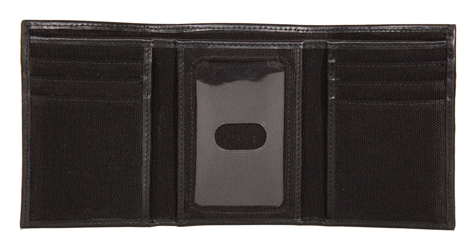 Harley-Davidson Free Shipping - Harley-Davidson Men's Patch Cotton Canvas & Leather Tri-Fold RFID Wallet - Black - Free Shipping on many products plus Orders Over $99