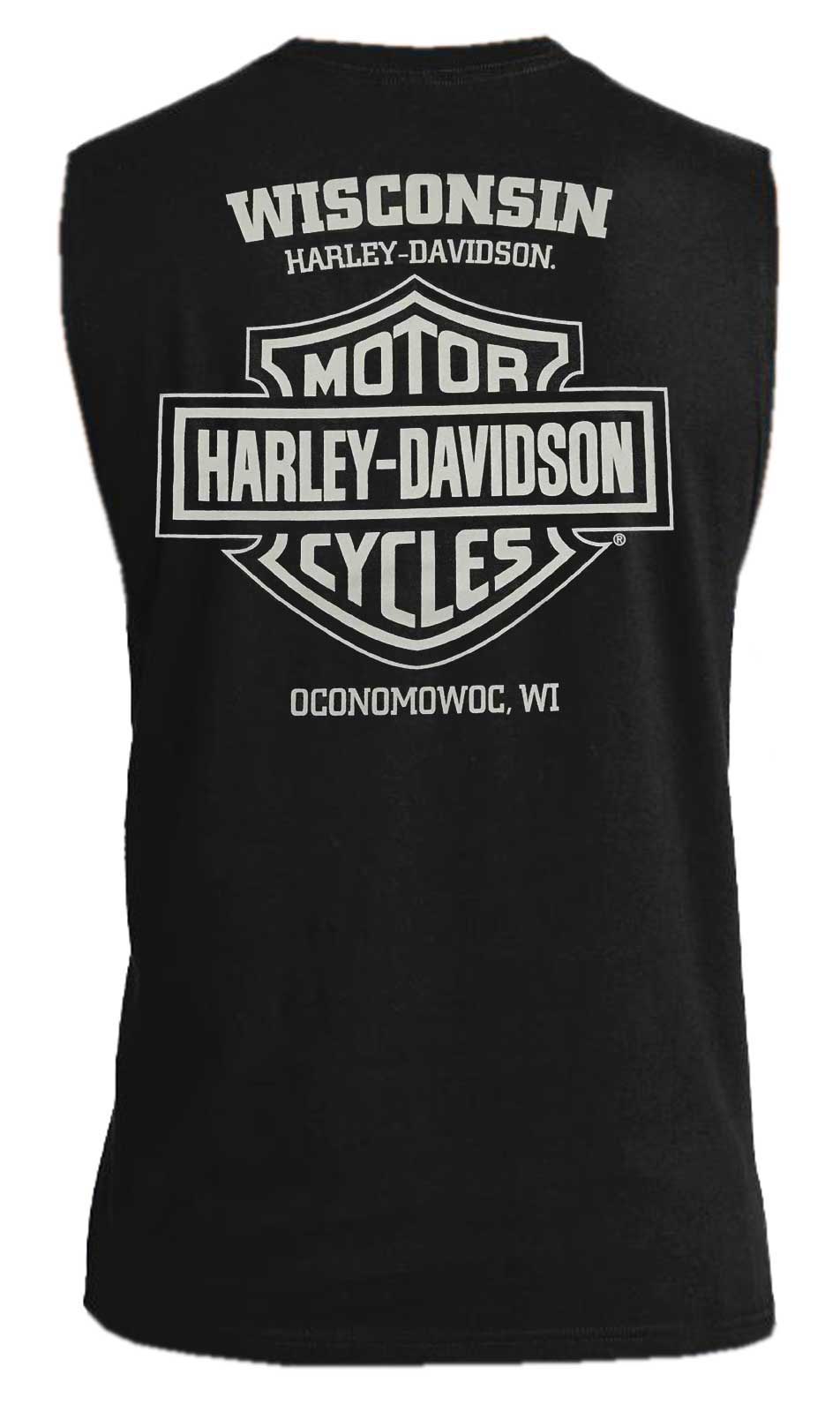 Harley-Davidson Free Shipping - Harley-Davidson Men's Tenacious Crew-Neck Sleeveless Cotton Muscle Shirt, Black - Free Shipping on many products plus Orders Over $99