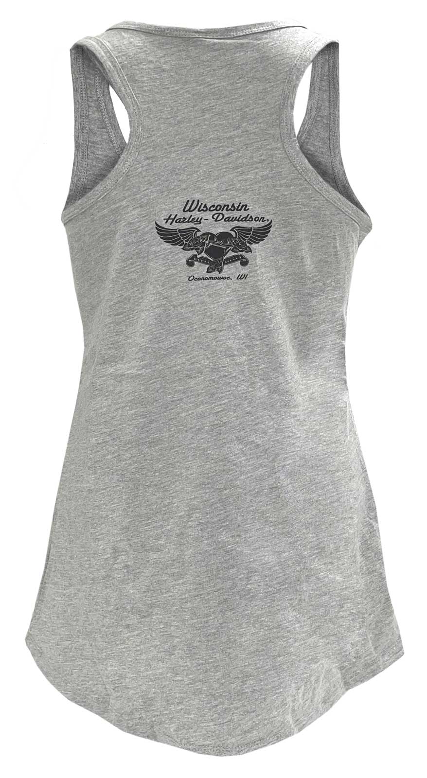 Harley-Davidson Free Shipping - Harley-Davidson Womens Flathead Free Sleeveless Full Back Tank Top, Heather Gray - Free Shipping on many products plus Orders Over $99