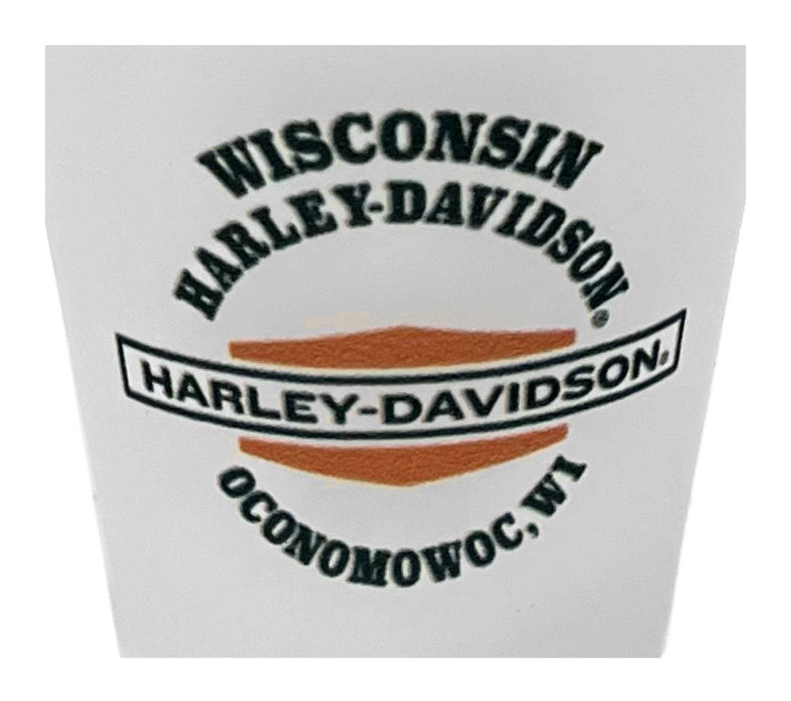Harley-Davidson Free Shipping - Harley-Davidson Custom Wisconsin Harley-Davidson Frosted Shot Glass - 2 oz. - Free Shipping on many products plus Orders Over $99