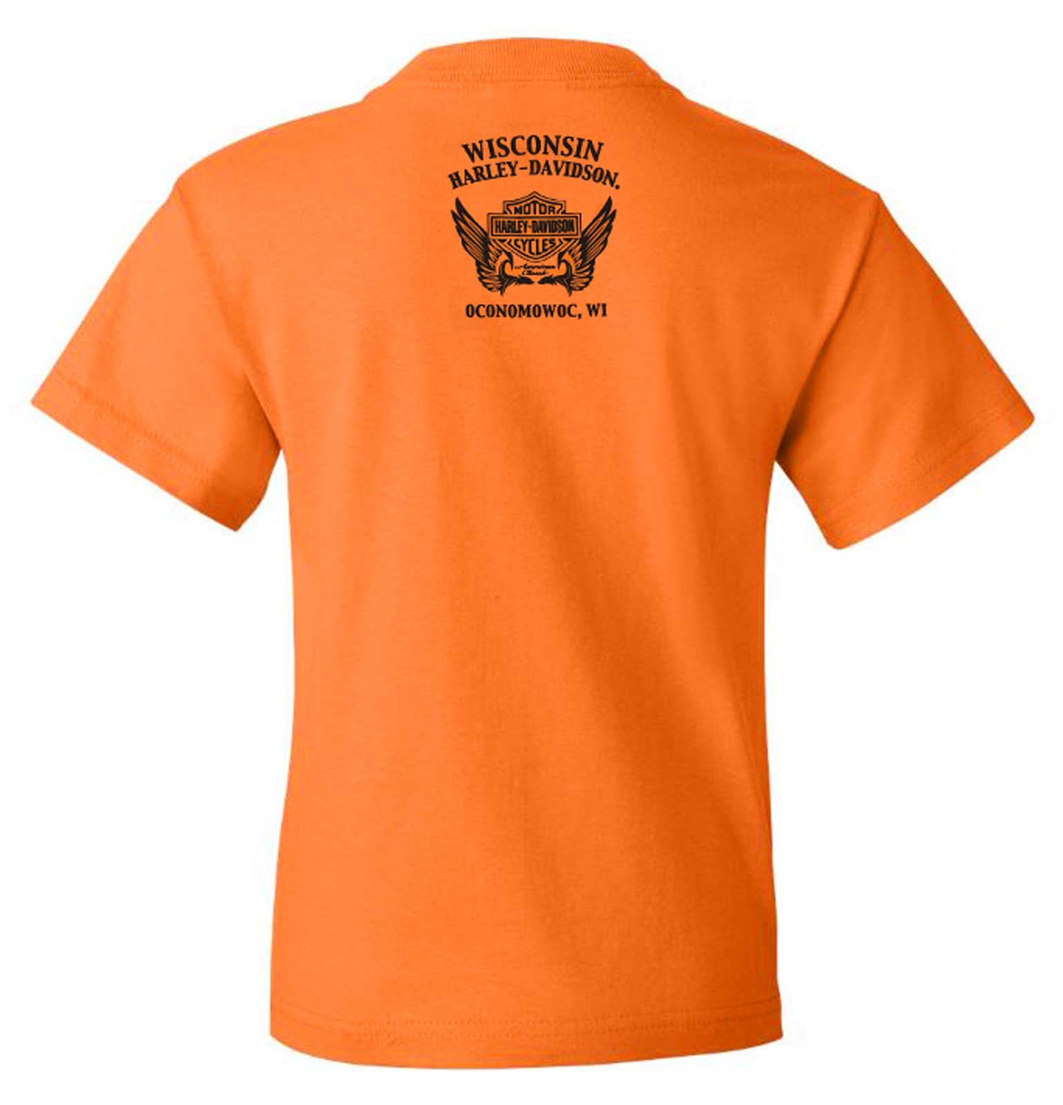 Harley-Davidson Free Shipping - Harley-Davidson Girl's Sweet Script Short Sleeve Tee, Toddler & Youth - Orange - Free Shipping on many products plus Orders Over $99