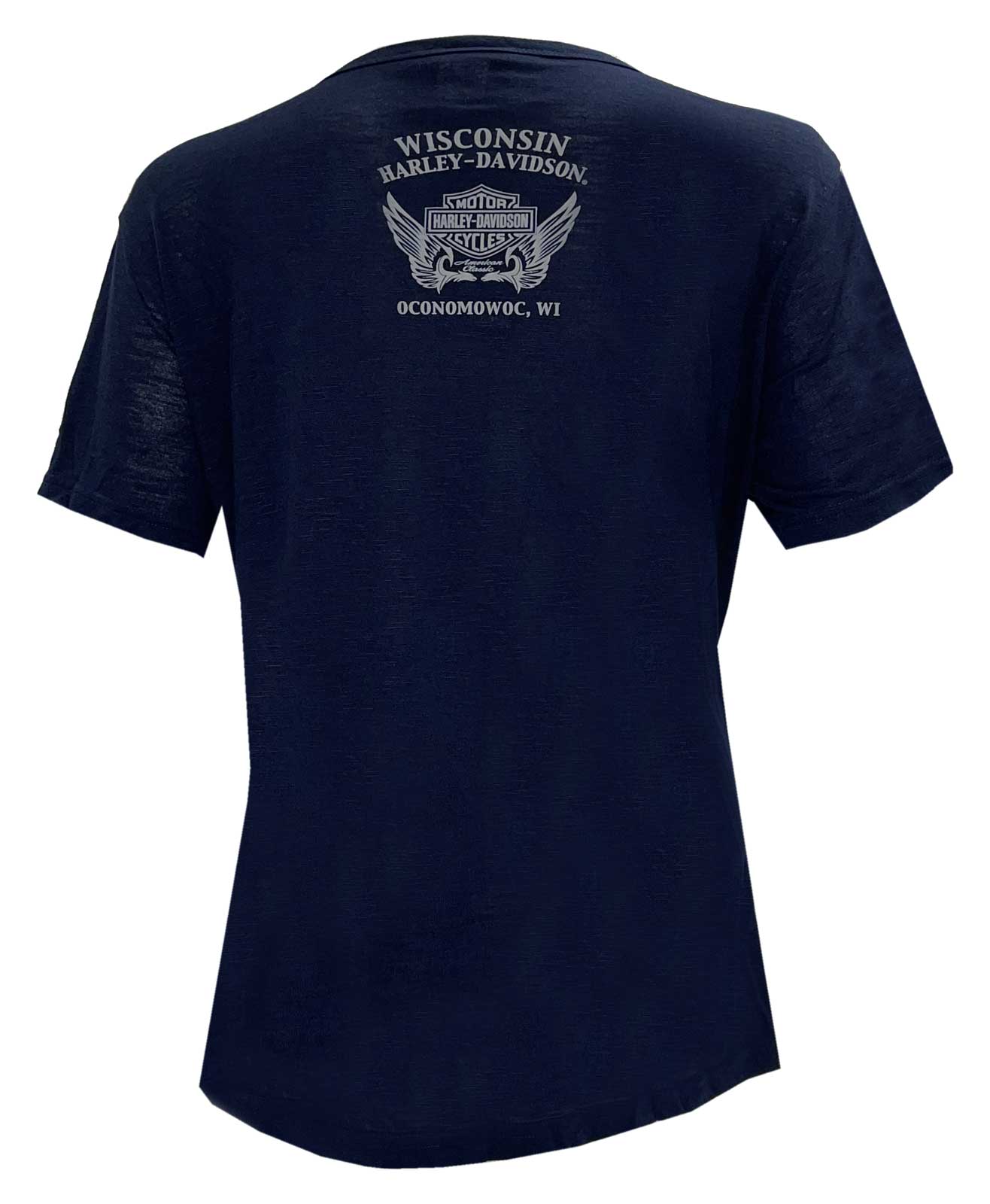 Harley-Davidson Free Shipping - Harley-Davidson Women's Embellished Stellar Short Sleeve Tee - Navy Blue - Free Shipping on many products plus Orders Over $99