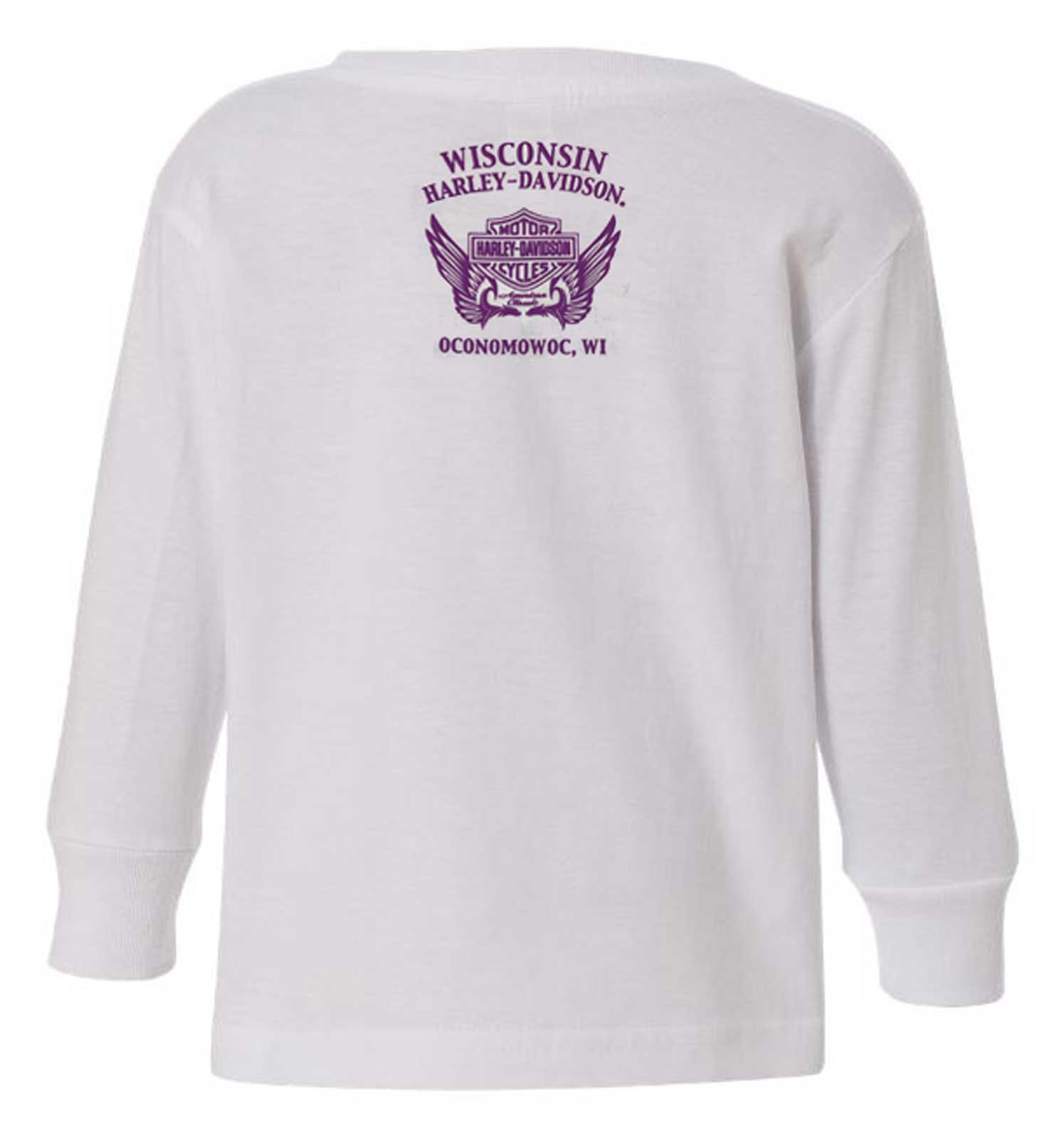 Harley-Davidson Free Shipping - Harley-Davidson Girl's Love B&S Short Sleeve Tee, Toddler & Youth - White - Free Shipping on many products plus Orders Over $99