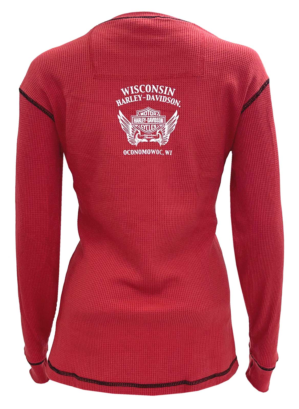 Harley-Davidson Free Shipping - Harley-Davidson Women's Mobile Long Sleeve Thermal Tee w/Thumbholes, Cardinal - Free Shipping on many products plus Orders Over $99