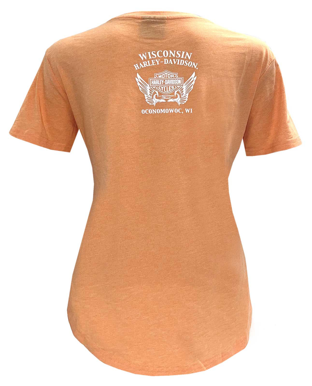 Harley-Davidson Free Shipping - Harley-Davidson Women's Embellished Old World Short Sleeve Tee - Peach - Free Shipping on many products plus Orders Over $99