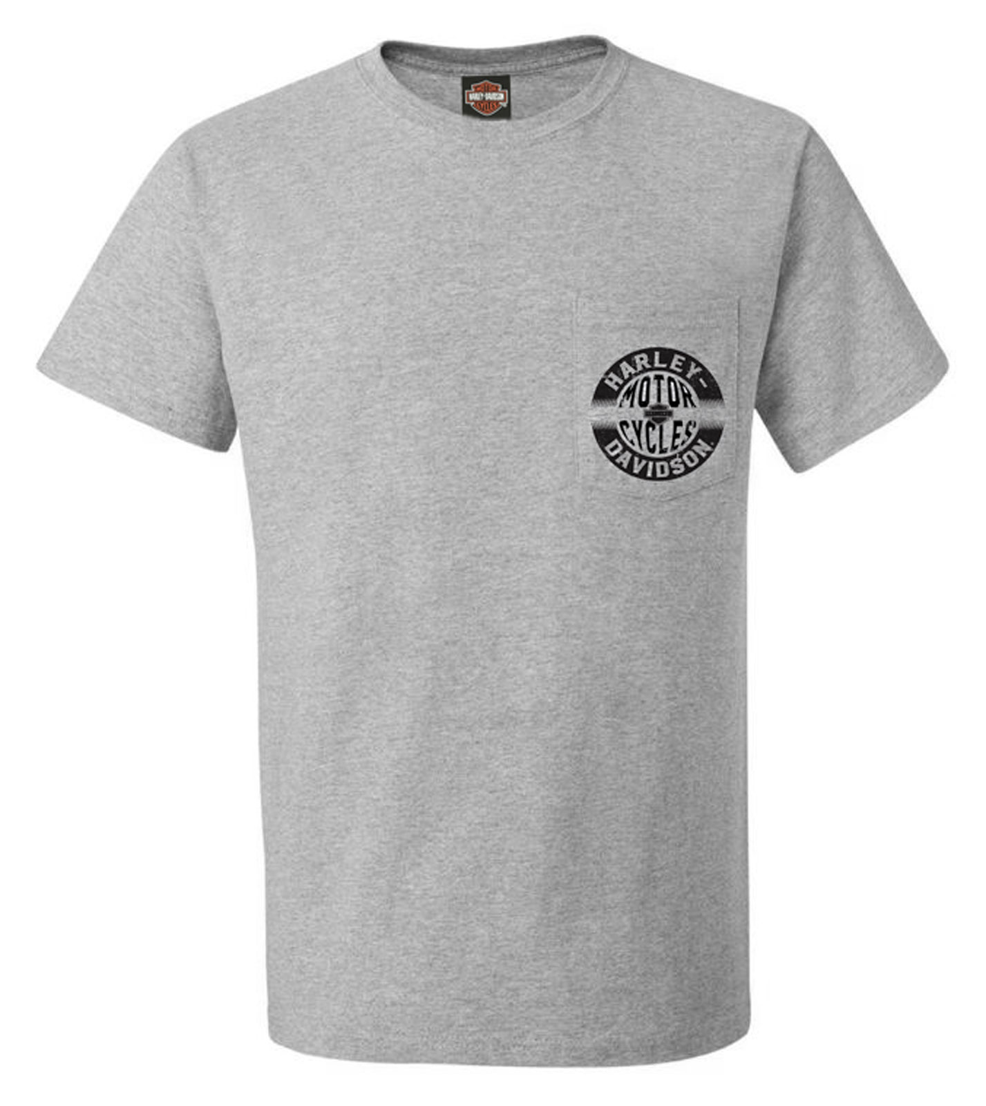 Harley-Davidson Men's Unleashed Chest Pocket Short Sleeve Crew-Neck T-Shirt - Wisconsin Harley-Davidson