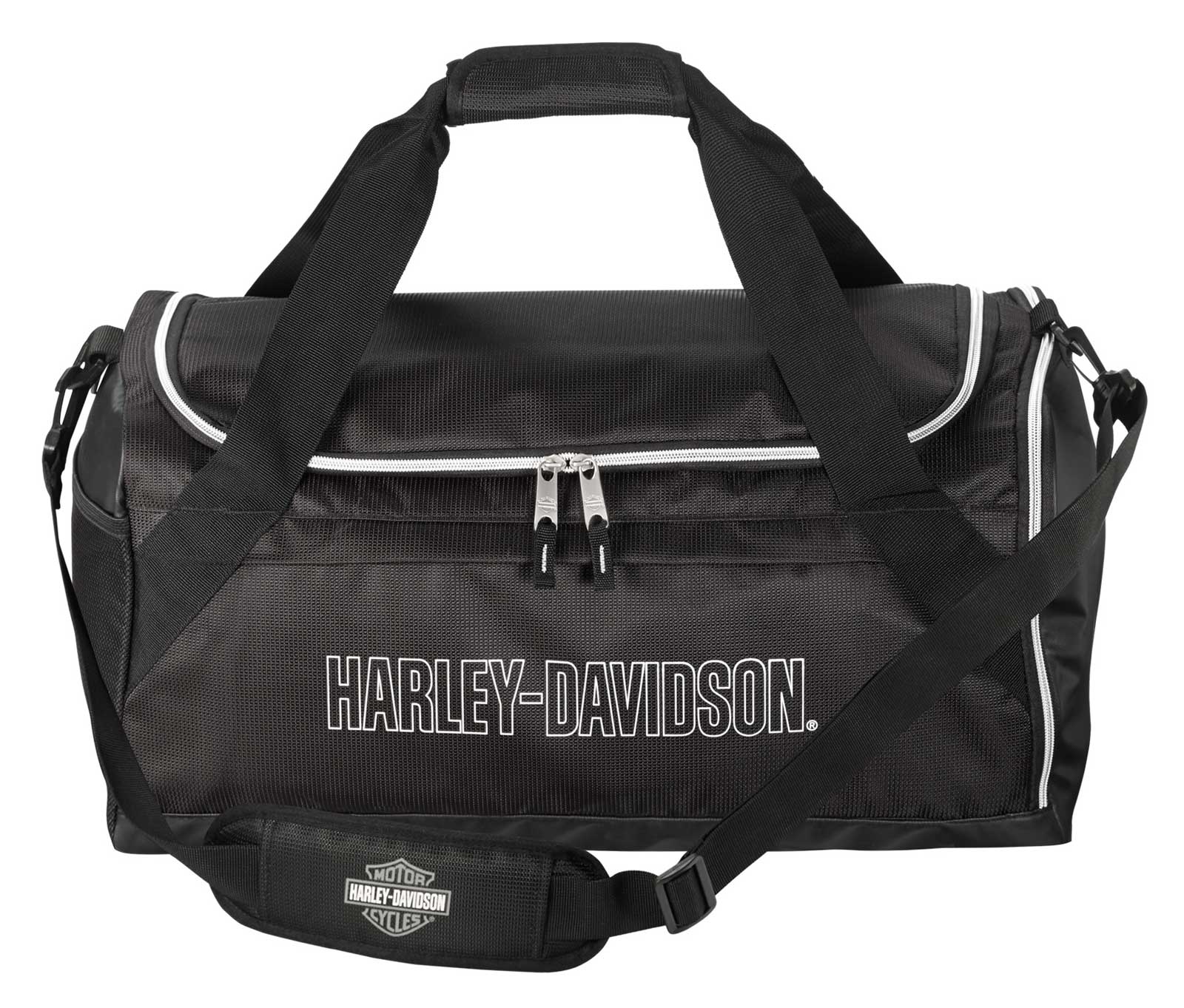 Harley Davidson Motorcycles Genuine Leather Black Backpack Purse 11 x 11