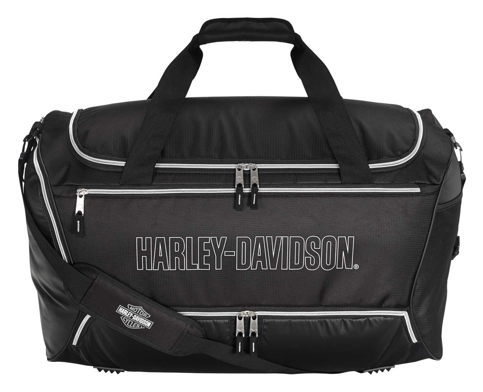 Harley-Davidson Silverado 26" Utility Water-Resistant Duffel Bag - Black - Wisconsin Harley-Davidson