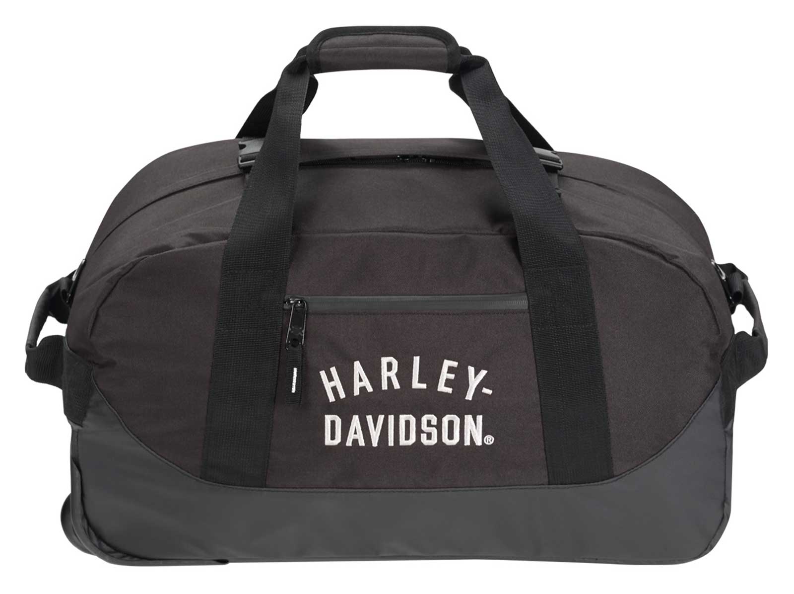 Harley-Davidson 21" Carry-On Rugged Twill Rolling Duffel Bag - Black (22") - Largest Selection of Harley-Davidson Products