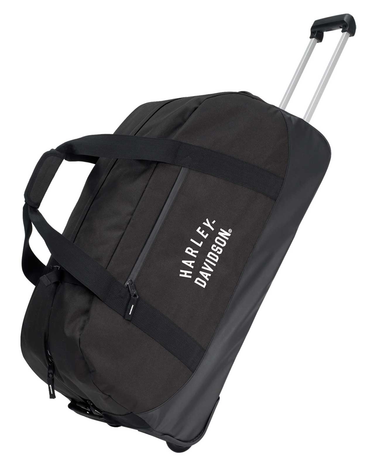 Harley-Davidson 29" Rugged Twill Large Rolling Duffel Bag - Black (29") - Wisconsin Harley-Davidson