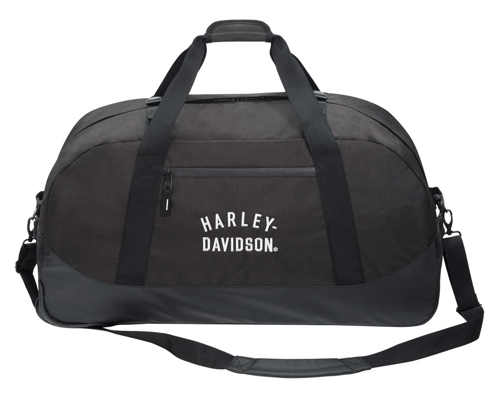 Harley-Davidson 29" Rugged Twill Large Rolling Duffel Bag - Black (29") - No Hassle Returns at Wisconsin Harley
