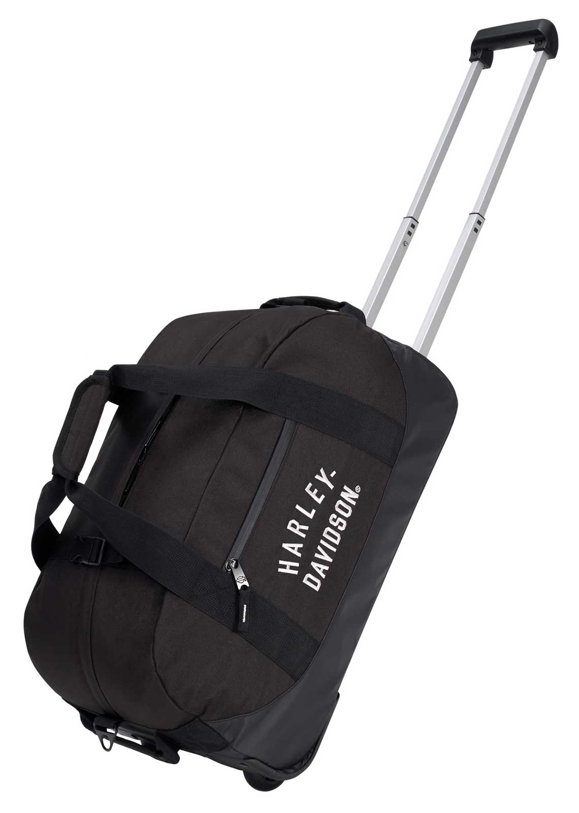 Harley-Davidson 21" Carry-On Rugged Twill Rolling Duffel Bag - Black (22") - Wisconsin Harley-Davidson