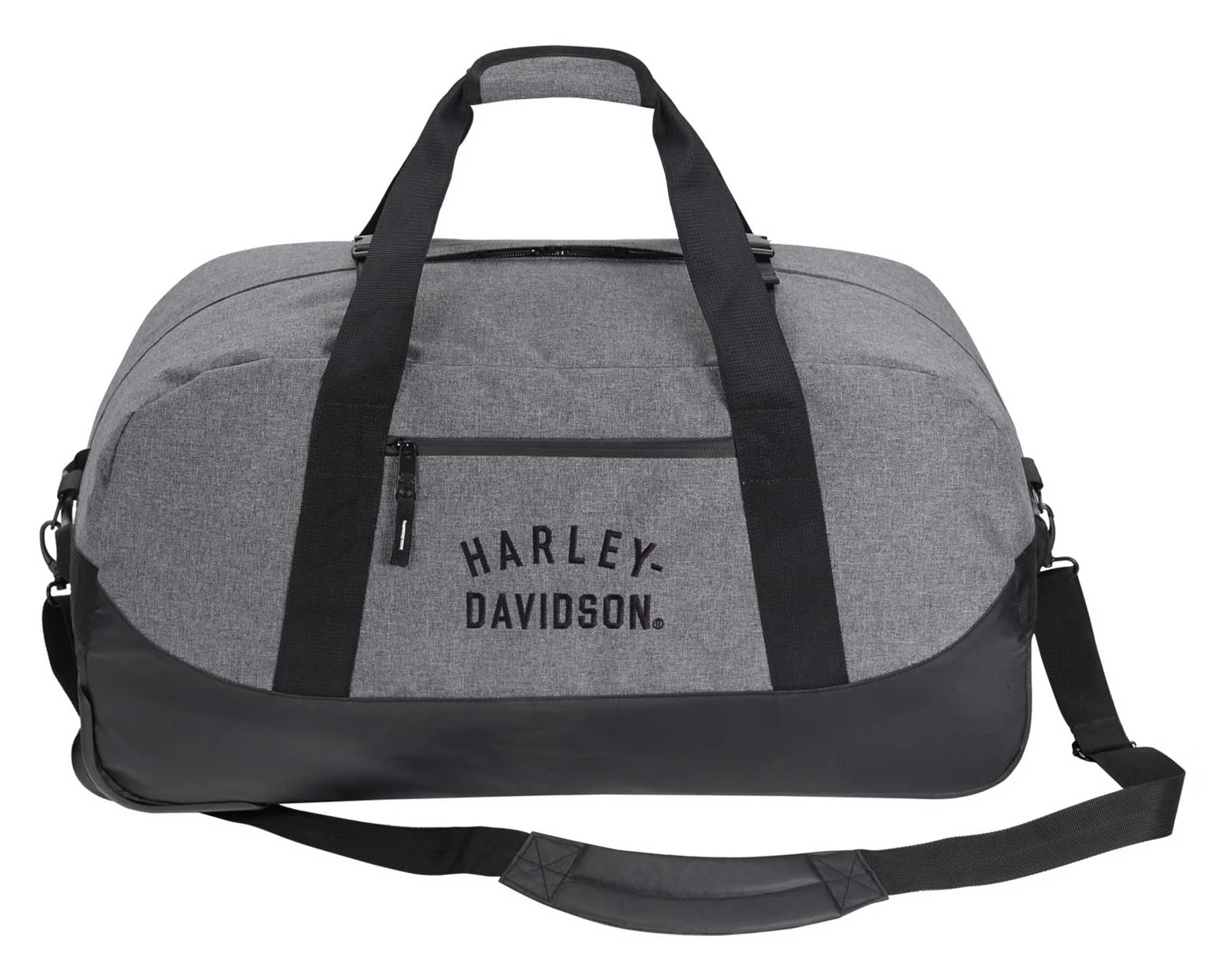 Harley-Davidson 26" Rugged Twill Medium Rolling Duffel Bag - Heather Gray (26") - No Hassle Returns at Wisconsin Harley