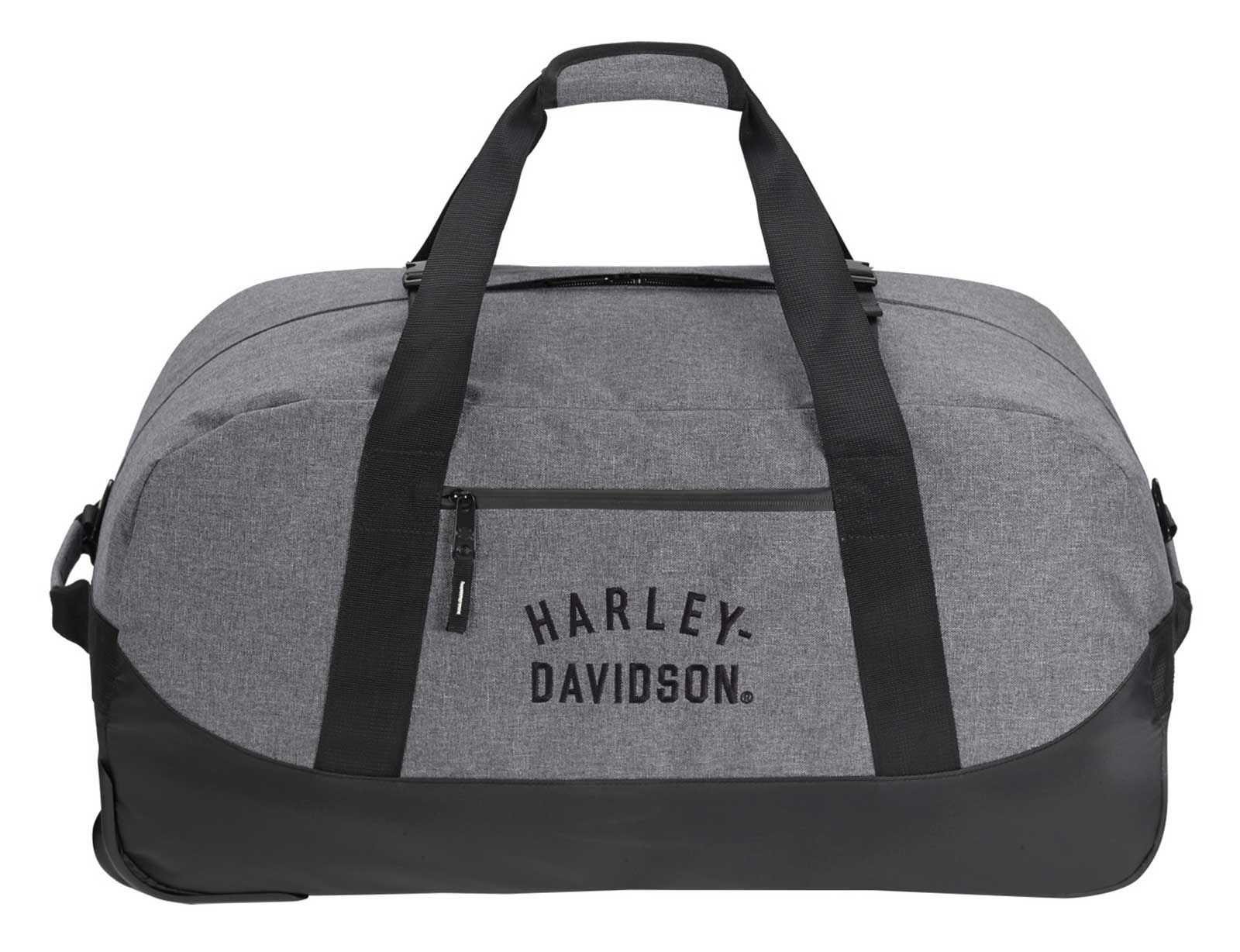 Harley-Davidson 26" Rugged Twill Medium Rolling Duffel Bag - Heather Gray (26") - Largest Selection of Harley-Davidson Products
