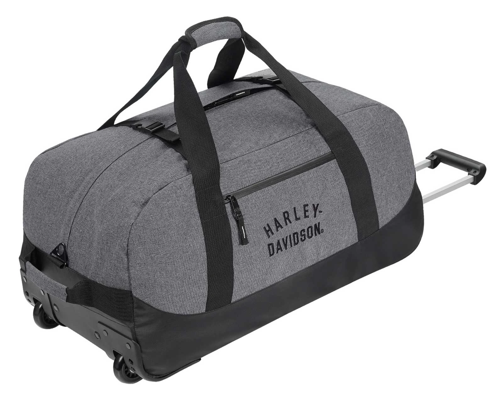 Harley-Davidson 29" Rugged Twill Large Rolling Duffel Bag - Heather Gray (29") - Wisconsin Harley-Davidson