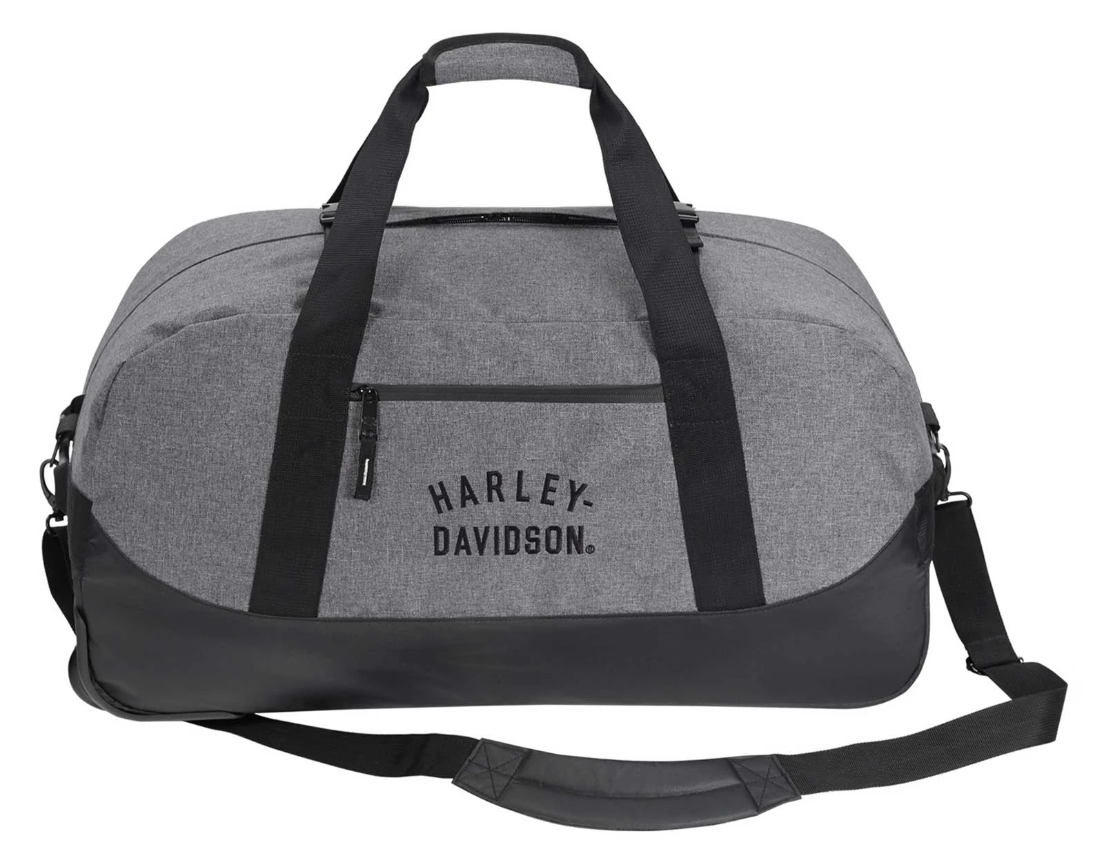 Harley-Davidson 29" Rugged Twill Large Rolling Duffel Bag - Heather Gray (29") - No Hassle Returns at Wisconsin Harley