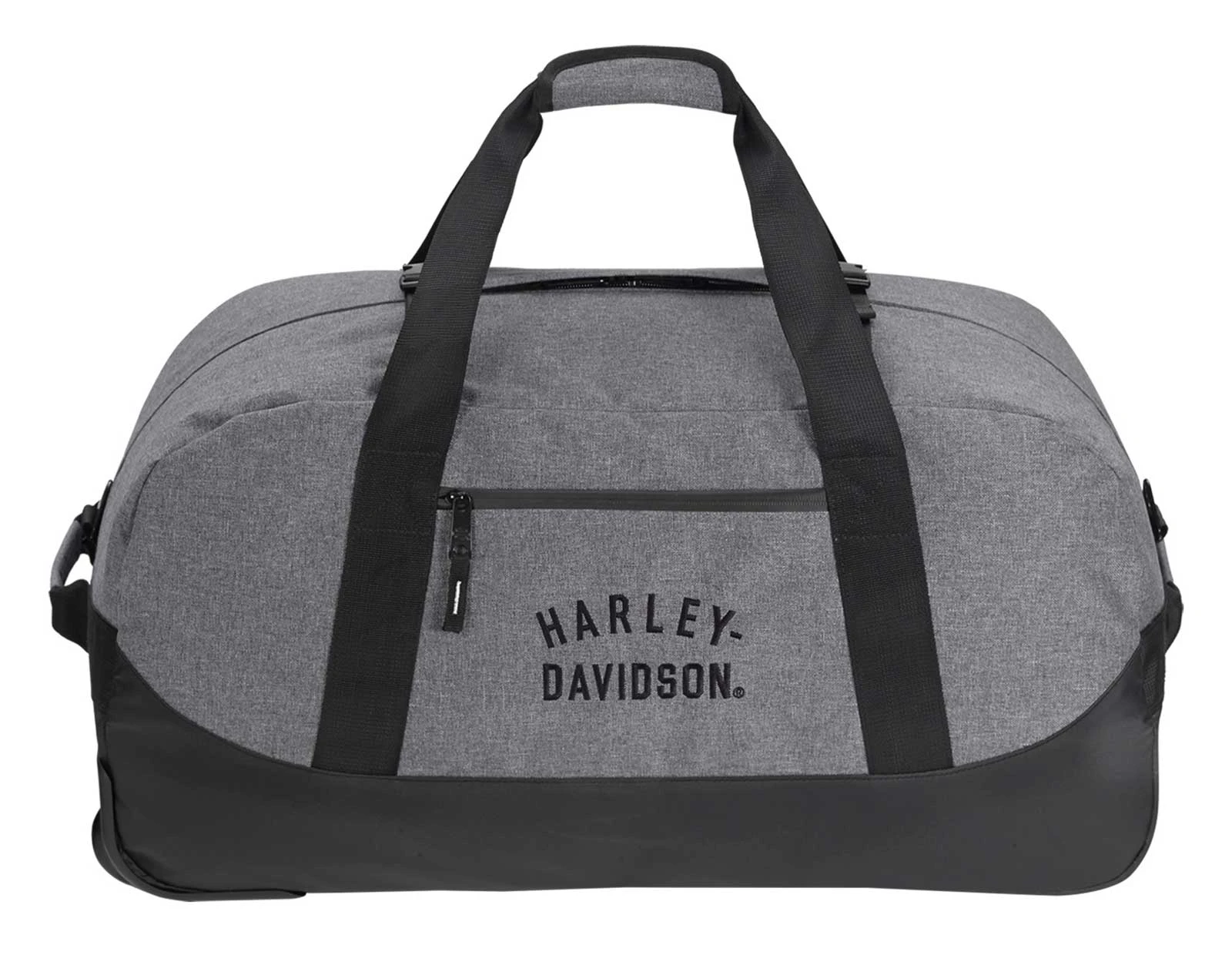 Harley-Davidson 29" Rugged Twill Large Rolling Duffel Bag - Heather Gray (29") - Largest Selection of Harley-Davidson Products