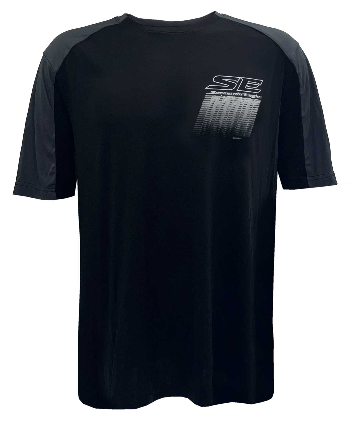 Harley-Davidson Men's Screamin' Eagle Stacked Colorblocked Performance Tee - Wisconsin Harley-Davidson