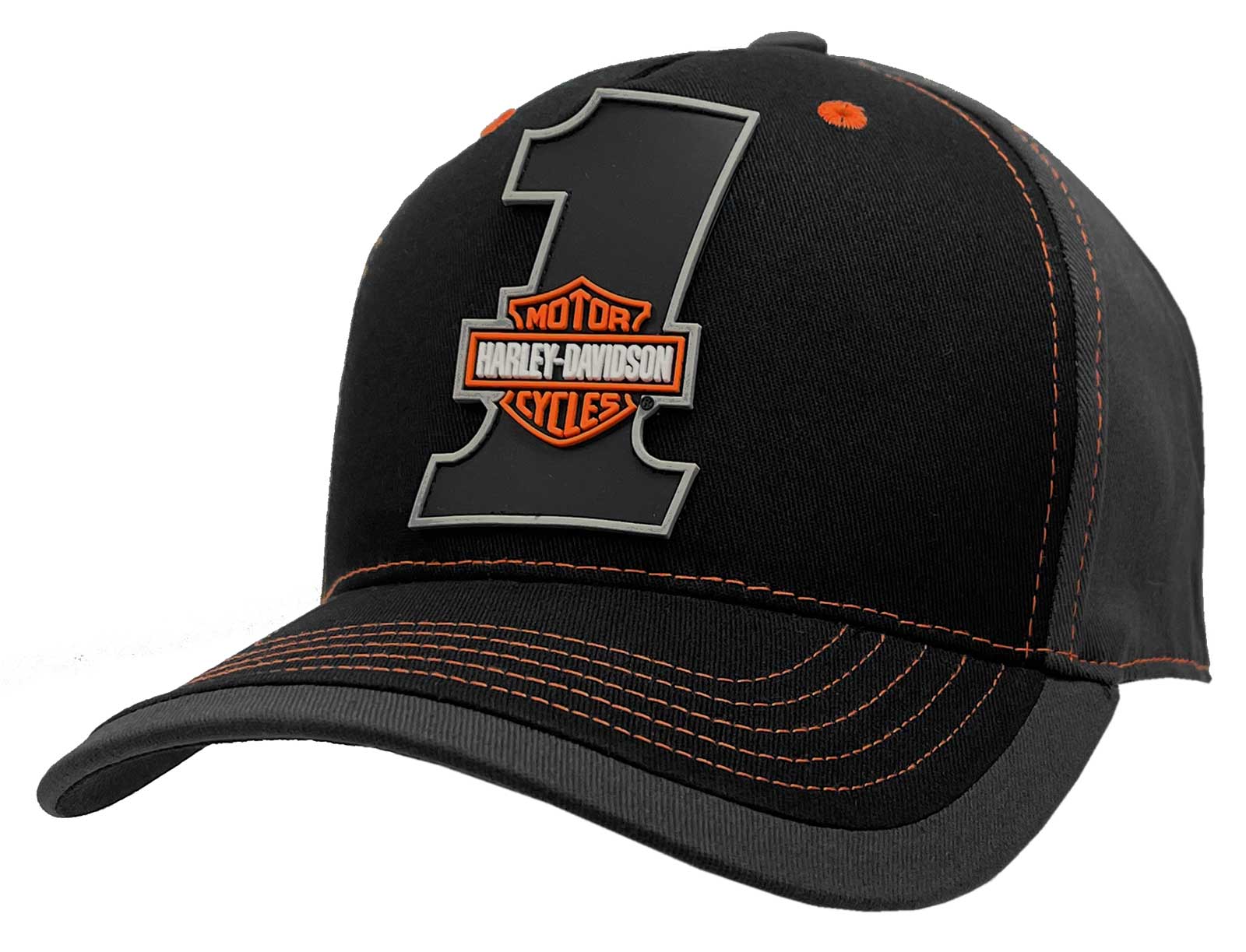 Harley-Davidson® Men's #1 Bar & Shield Colorblocked Baseball