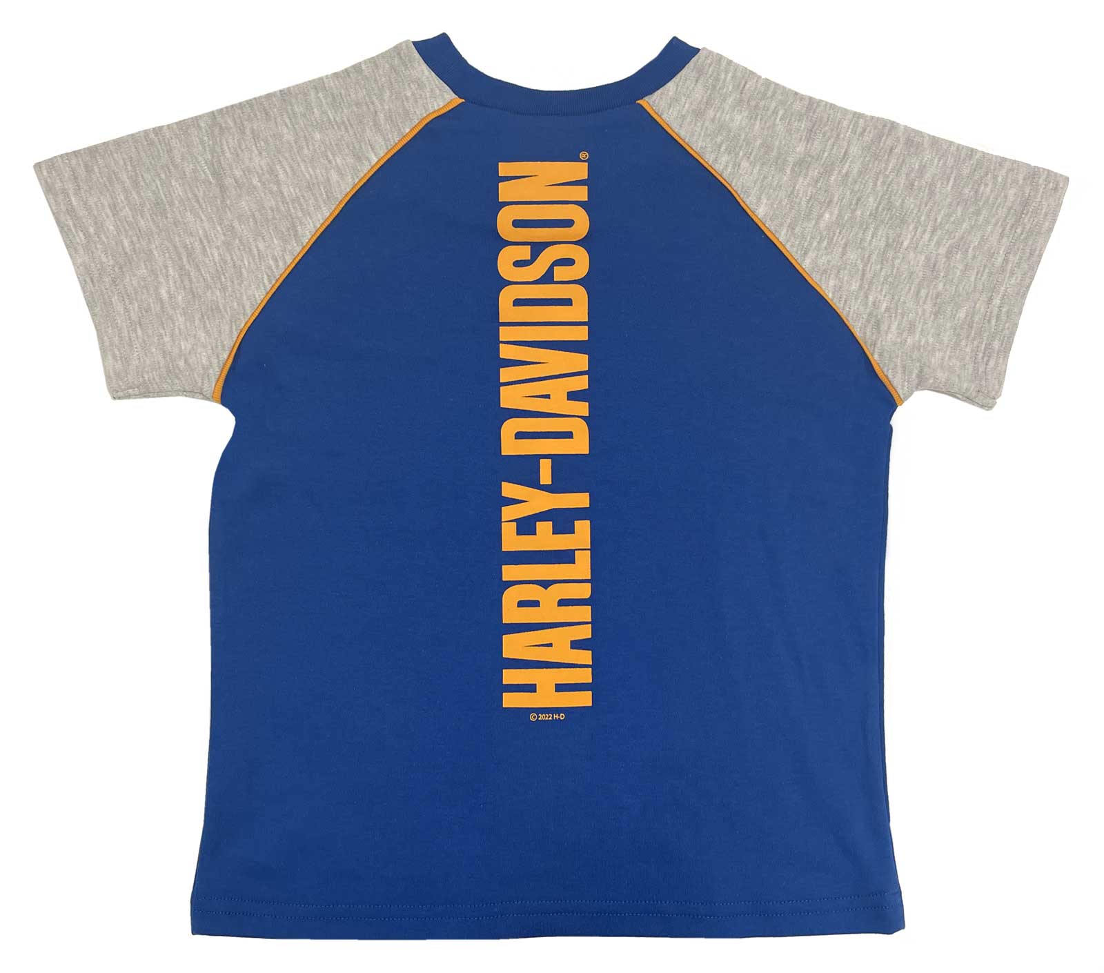 Harley-Davidson Free Shipping - Harley-Davidson Little Boys' Colorblocked Short Sleeve Raglan Tee - Blue - Free Shipping on many products plus Orders Over $99